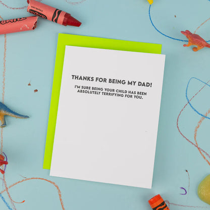 Thanks For Being My Dad Card