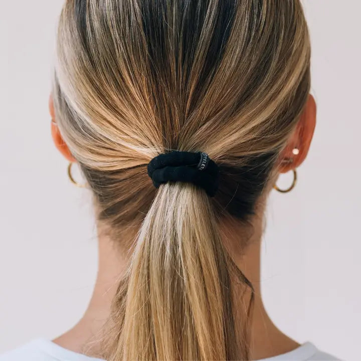 Small Nylon Hair Ties (Jet Black)