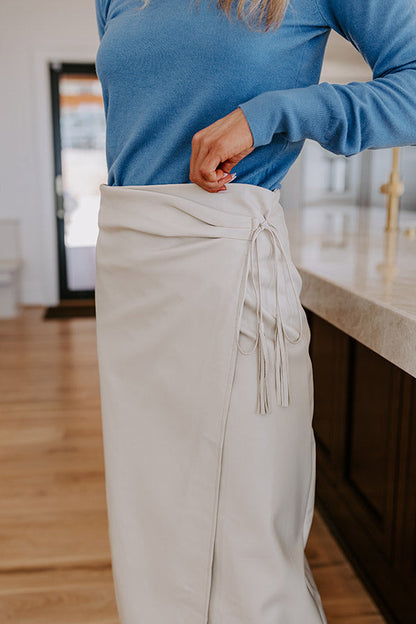 Moment Of Inspiration Faux Leather Skirt