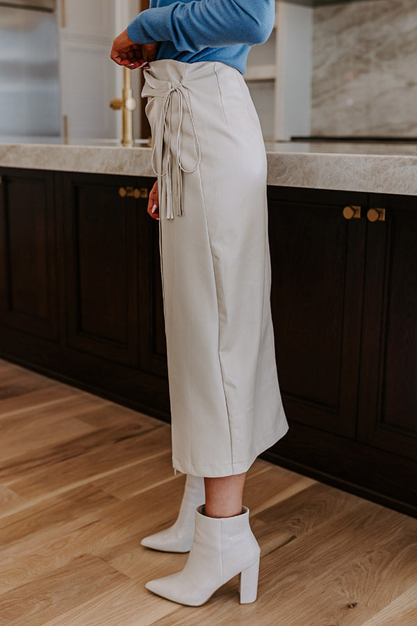 Moment Of Inspiration Faux Leather Skirt