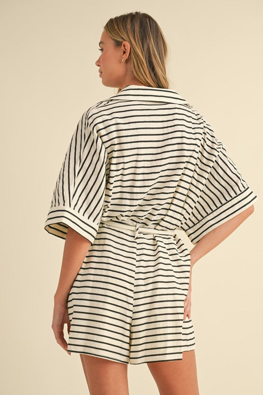 Sutton Striped Romper