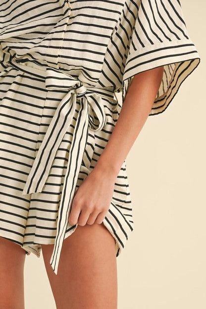 Sutton Striped Romper