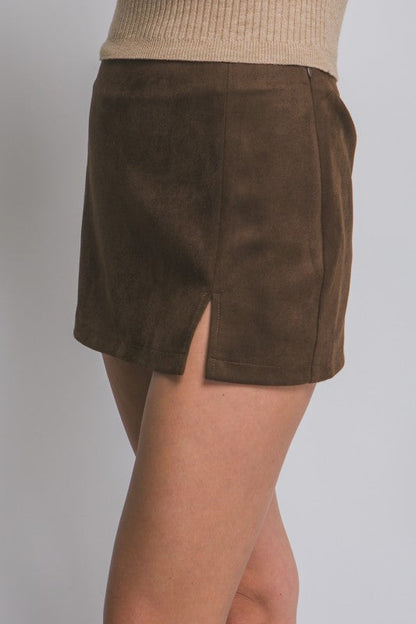 Sierra Suede Mini Skort