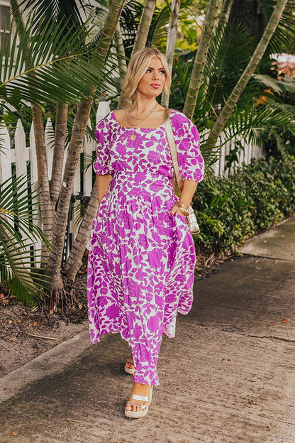 Floral Oasis Maxi Skirt Curves