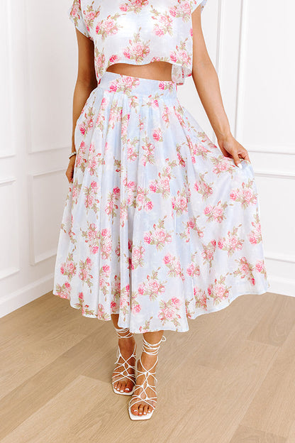 Rose Garden High Waist Skirt