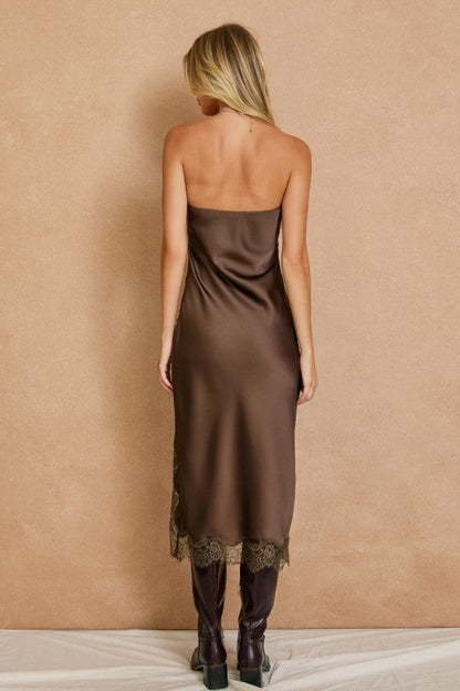 Satin Romance Midi Dress
