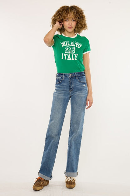 True Denim Straight Jeans