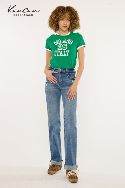 True Denim Straight Jeans