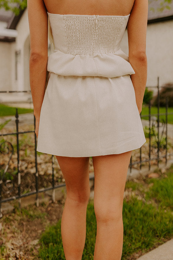 Sunday Social High Waist Mini Skirt