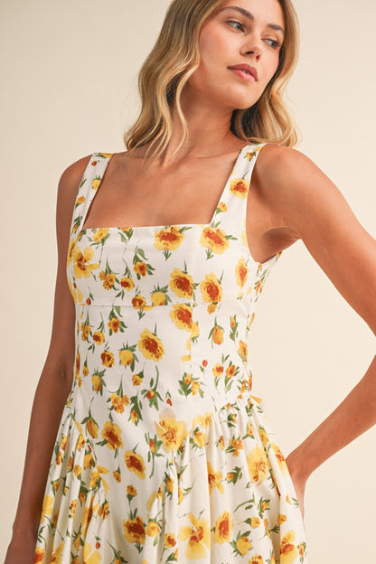 Sunlit Garden Midi Dress