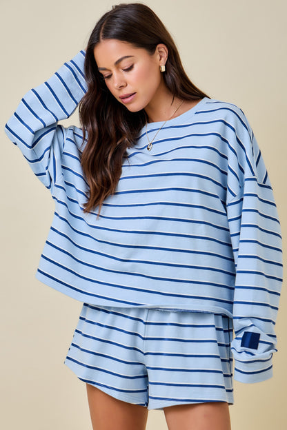 Stay Awhile Striped Shorts