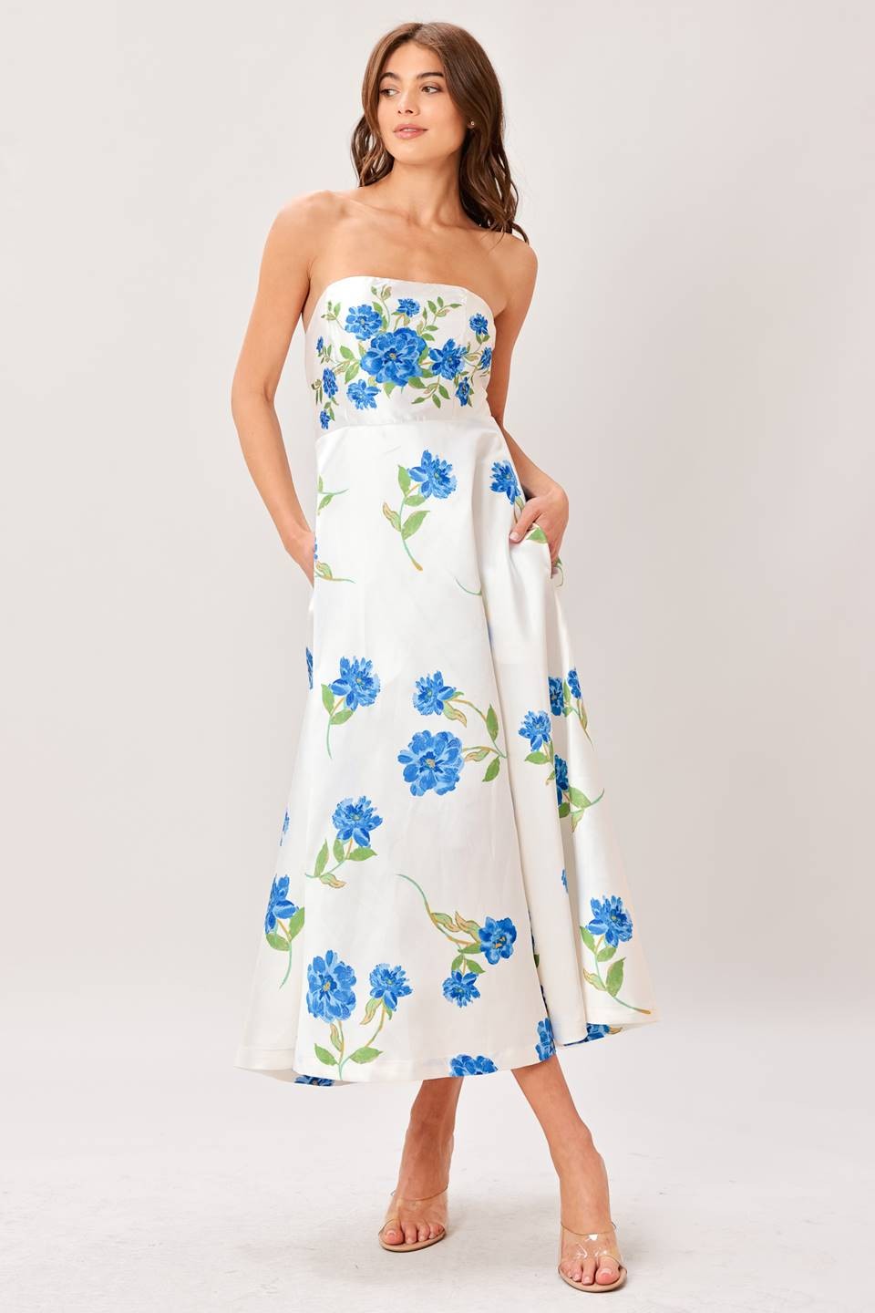 Something Blue Midi Dress
