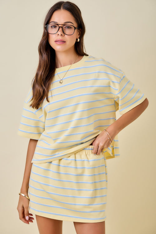 Stay Awhile Striped Top