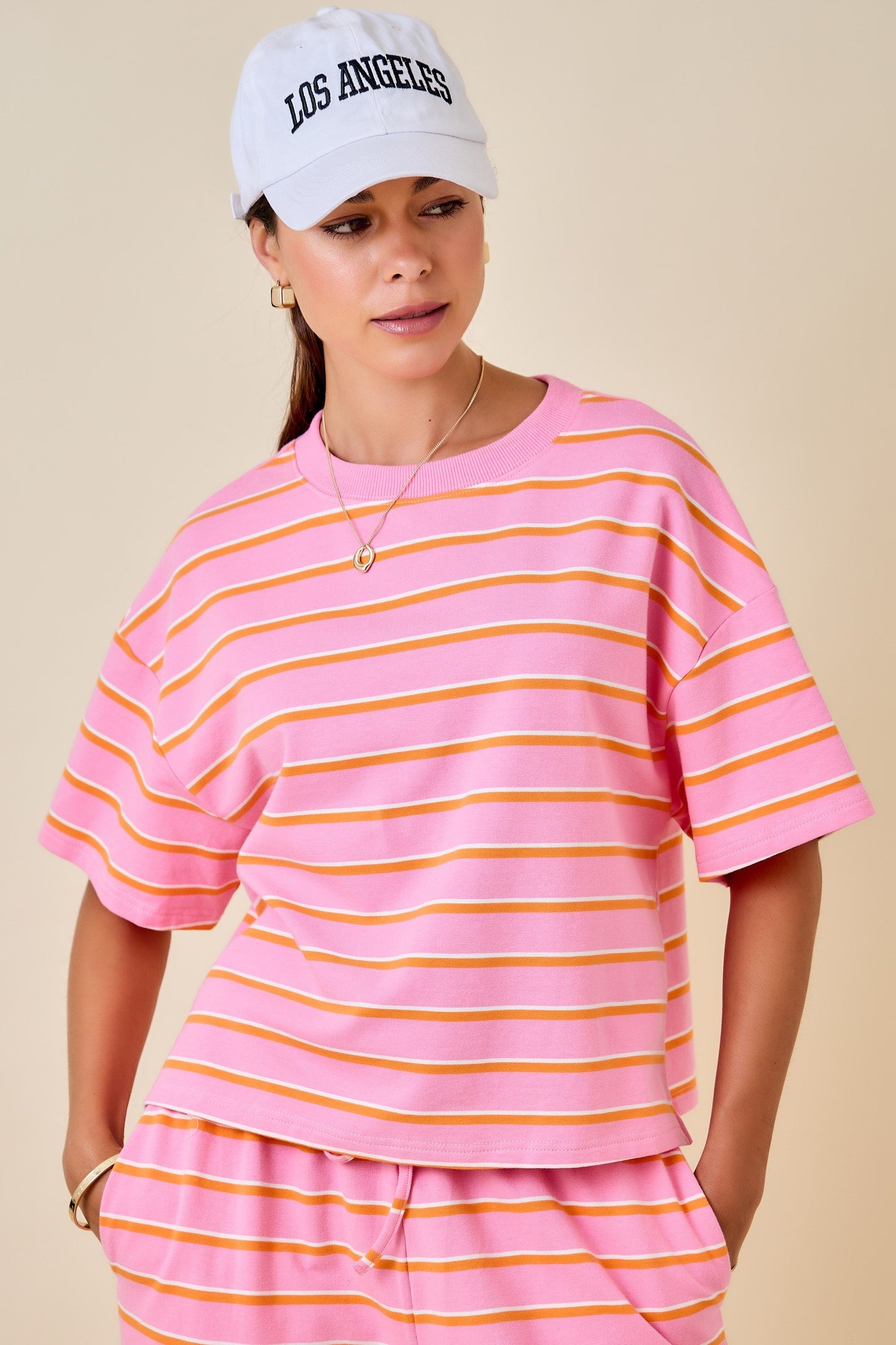 Stay Awhile Striped Top