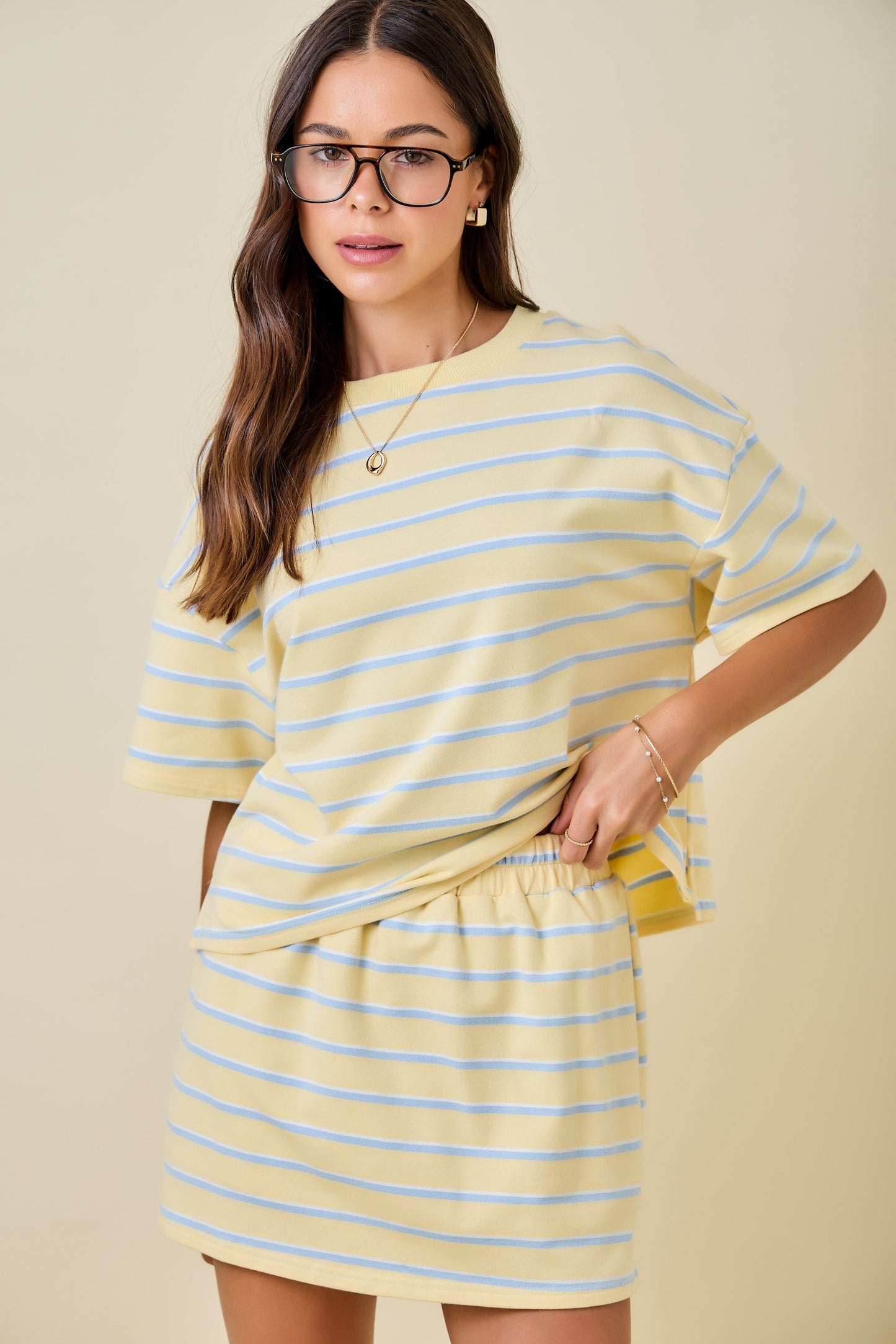 Stay Awhile Striped Top