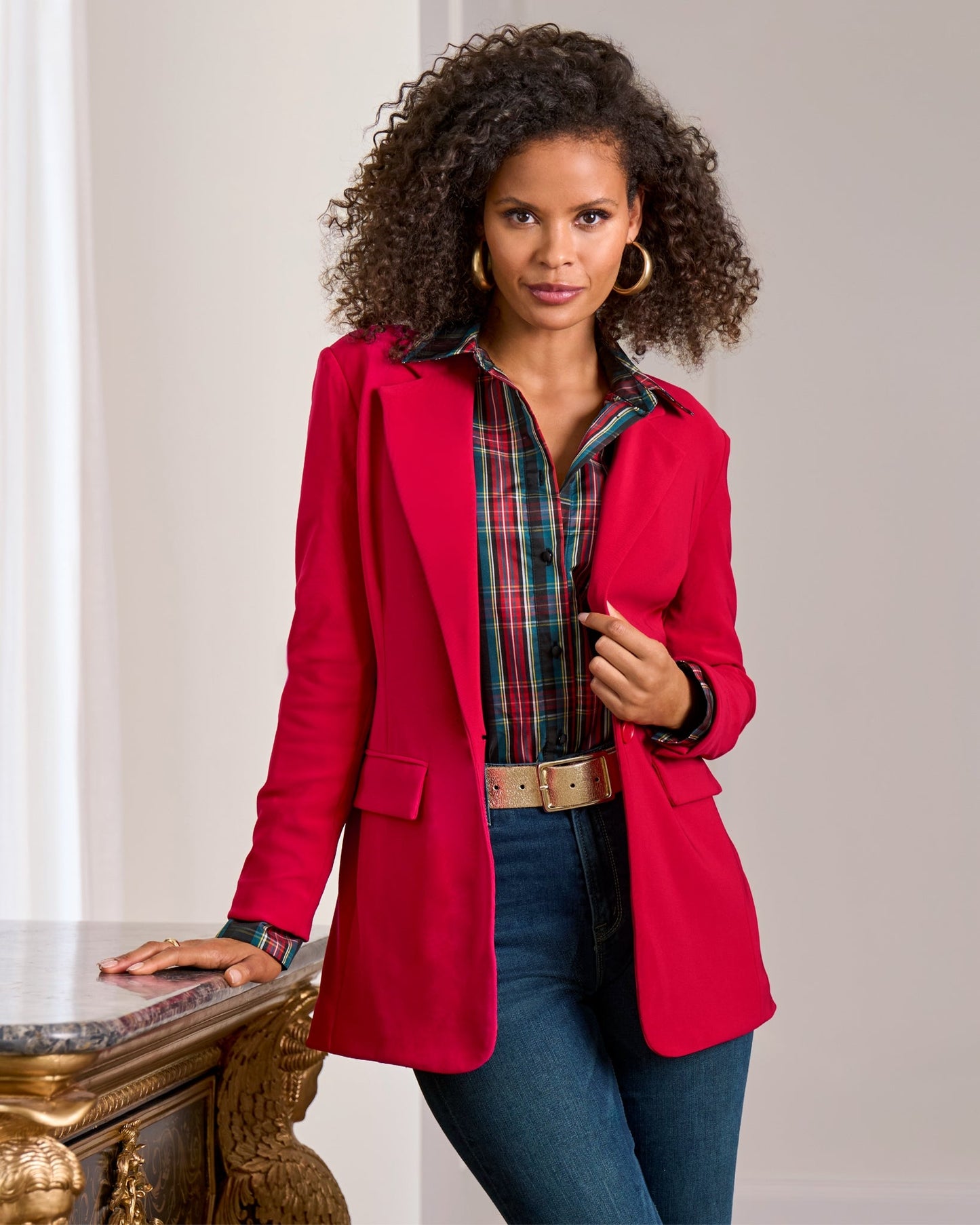 Beyond Travel Classic Boyfriend Blazer French Kiss