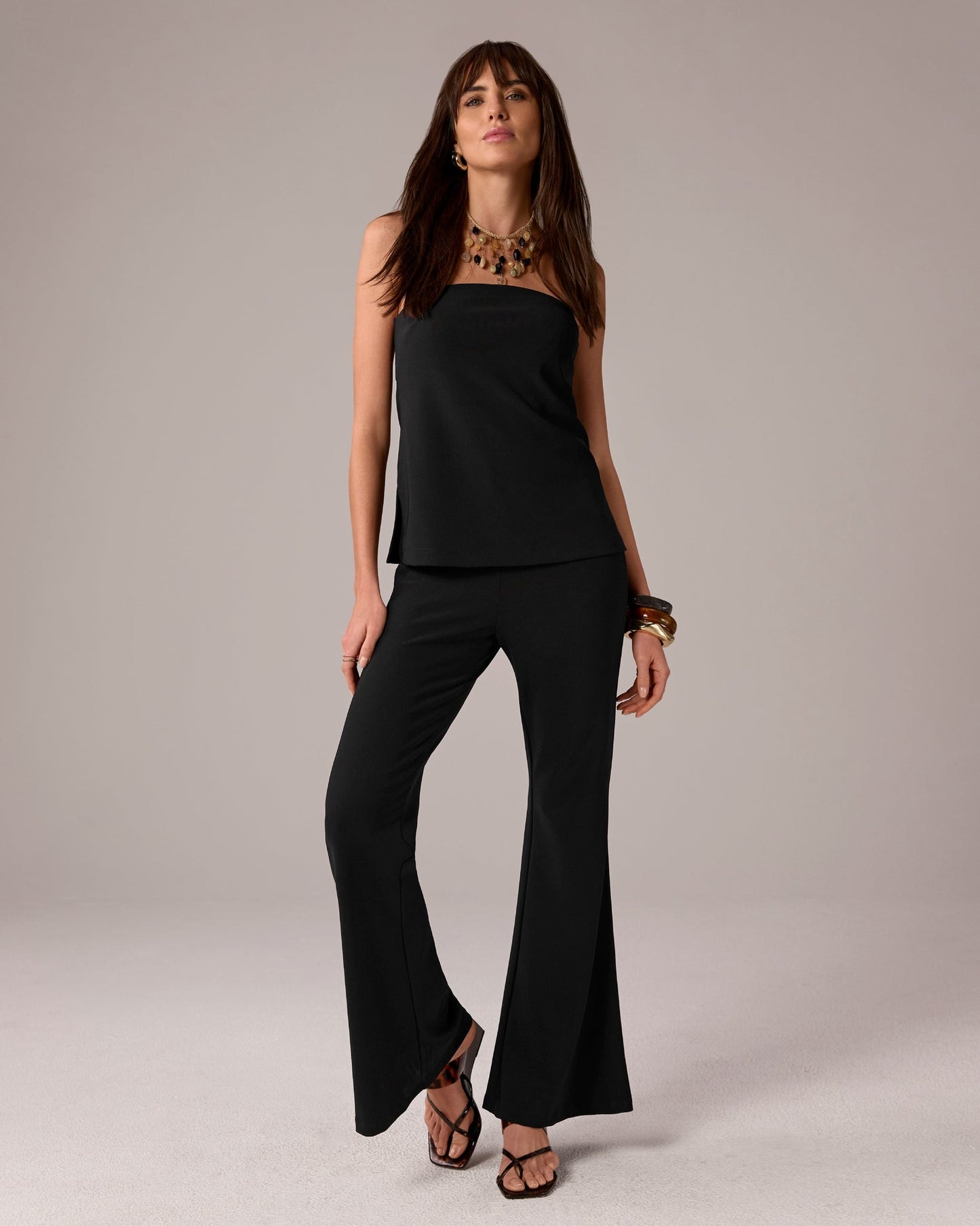 Beyond Travel Contour Flare Pant Jet Black