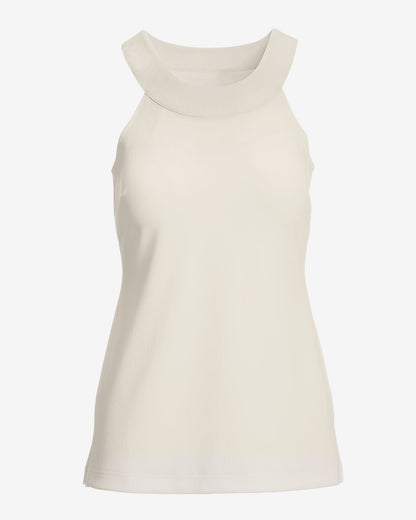 Beyond Travel Halter Tunic Top Ivory Coast