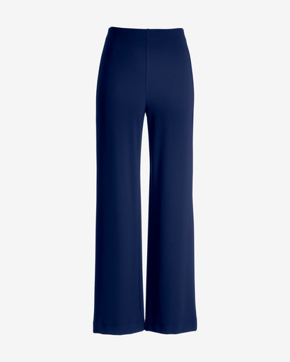 Beyond Travel High Rise Palazzo Pant Maritime Navy