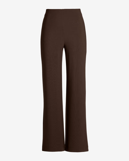 Beyond Travel High Rise Palazzo Pant Coffee Bean