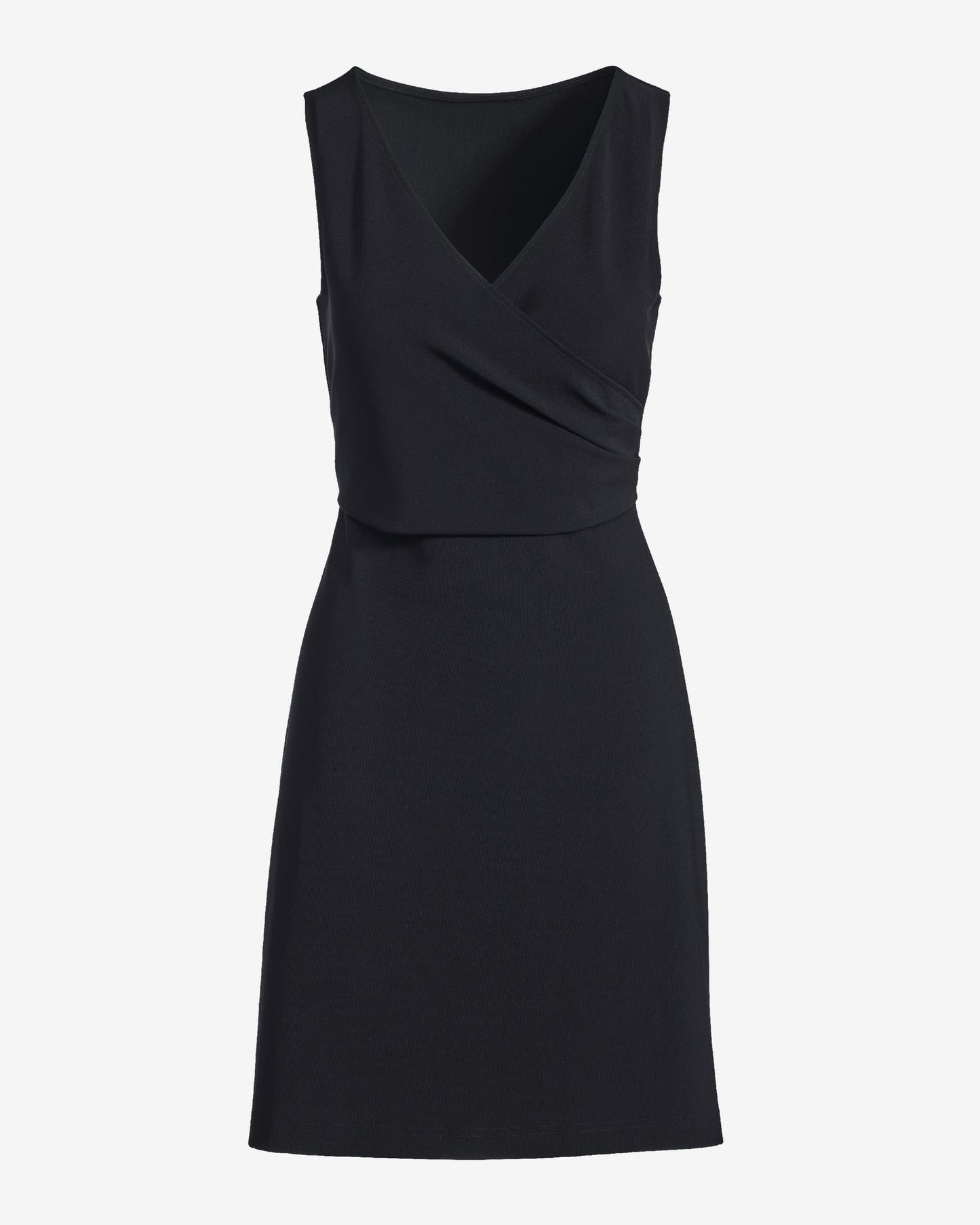 Beyond Travel Cross Front Dress Jet Black