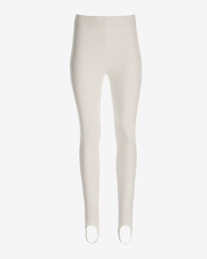 Aspen Ponte Knit Pull On Stirrup Legging Off White