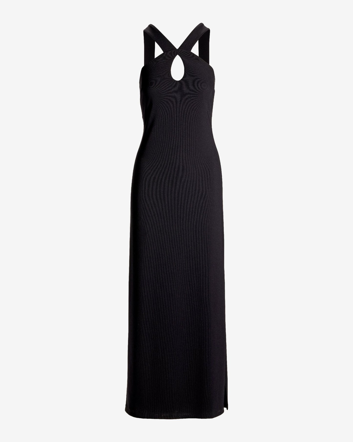 Beyond Travel Keyhole Maxi Dress Jet Black