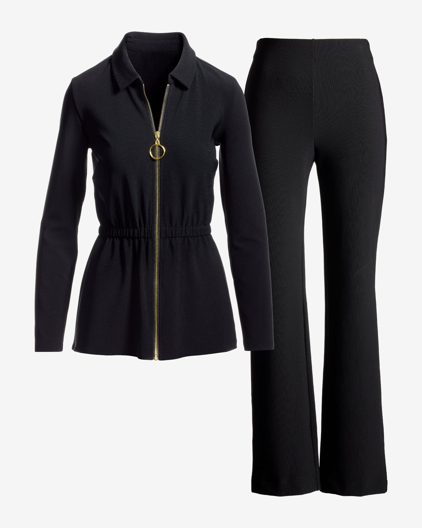 Beyond Travel Cinch Waist Coordinates Jet Black