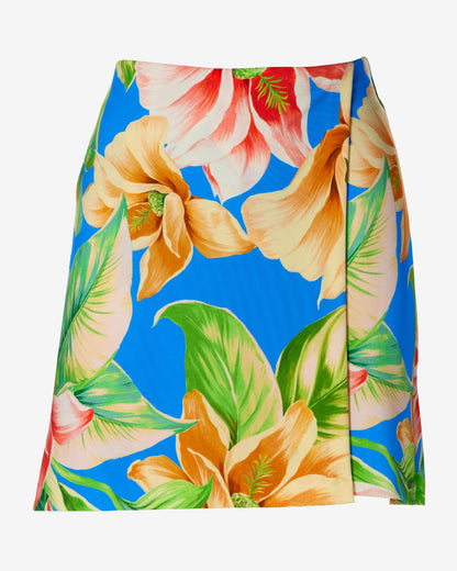 Beyond Travel Print Skort Blue Multi