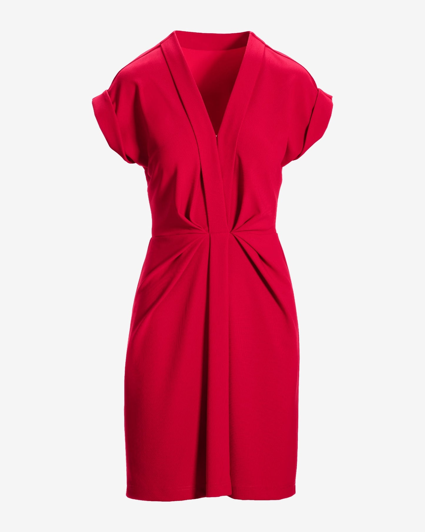 Beyond Travel V Neck Drape Dress French Kiss