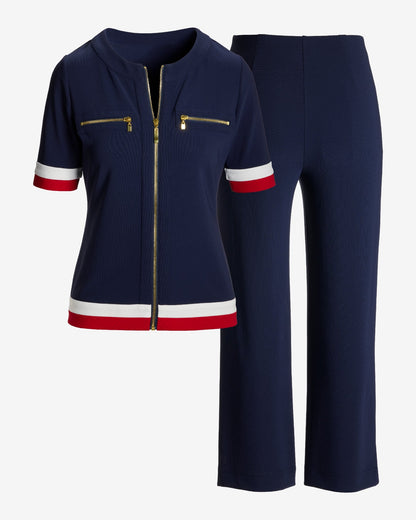 Beyond Travel Color Block Coordinates Maritime Navy Multi