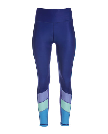 B-Active Color Block High Waist Legging Blue Multi
