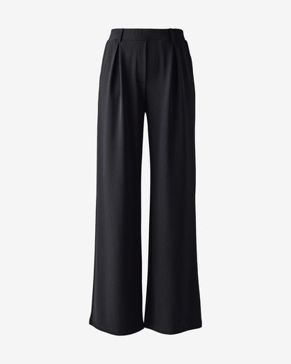 Beyond Travel Pleated Wide Leg Pant Jet Black