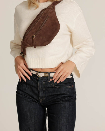 Belle | Suede Leather Belt Bag