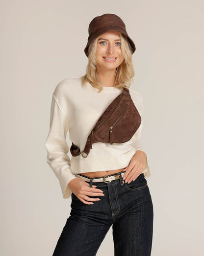 Belle | Suede Leather Belt Bag