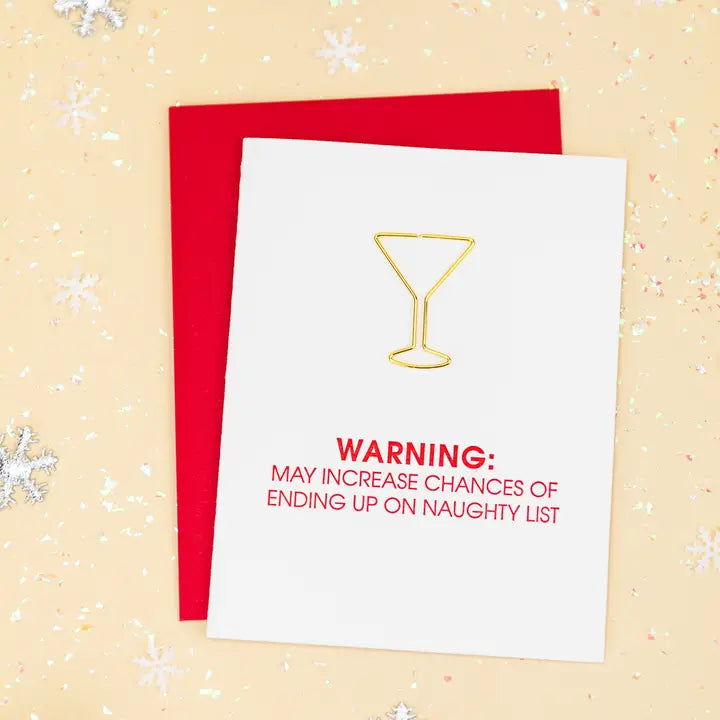 Warning: Naughty List Card