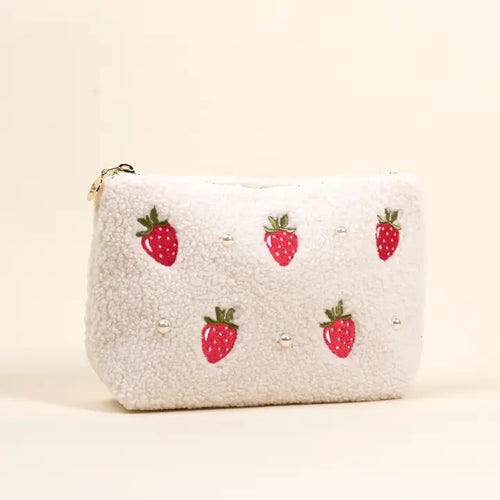 Strawberries Teddy Pouch