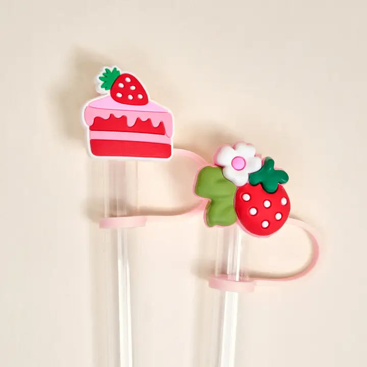 Strawberry Shortcake Straw Topper Set
