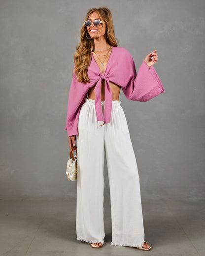 Festival Fever Cotton Front Tie Top