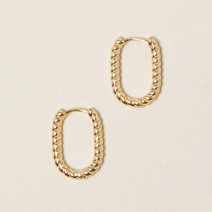 Twisted Hoop Earrings