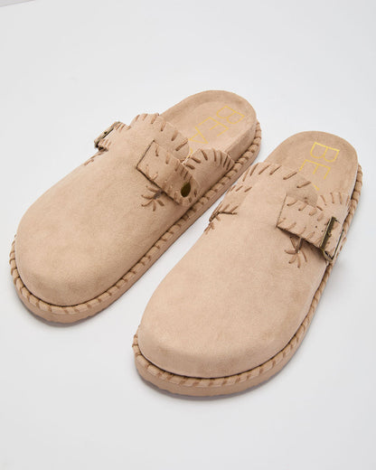 Chic Comfort Stitch Slip On Mules