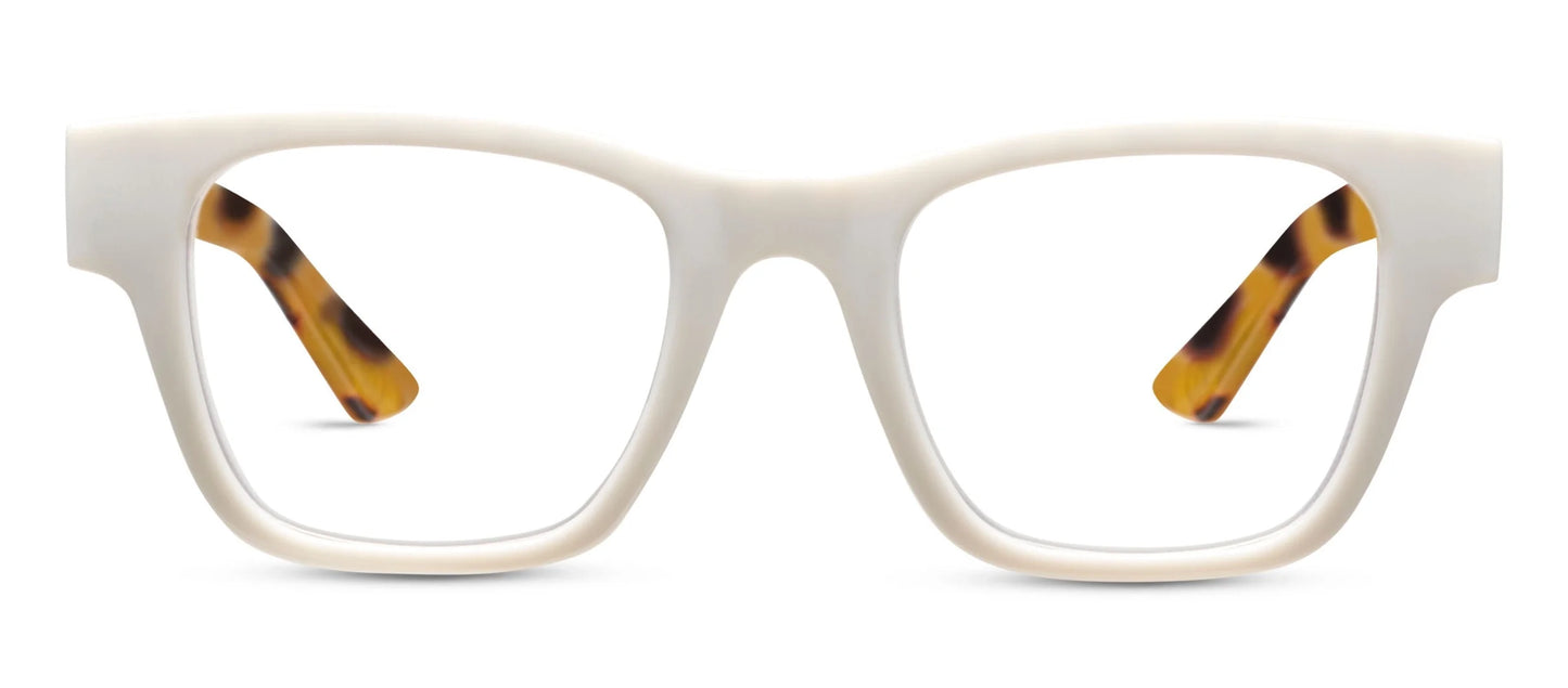 White Bernadette Reading Glasses +1.25