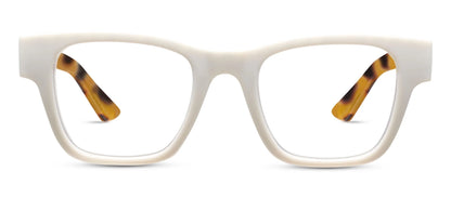 White Bernadette Reading Glasses +1.50