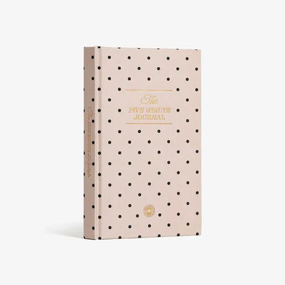 The Five Minute Journal (Beige Polka Dot)