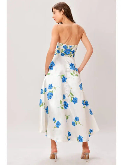 Something Blue Midi Dress