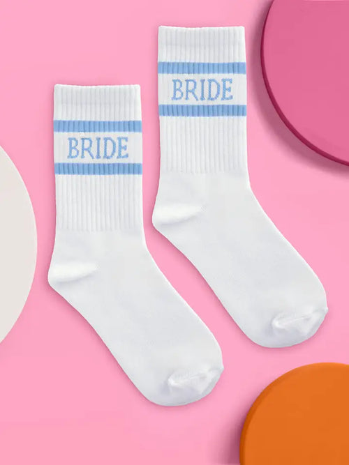 Something Blue Bride Socks