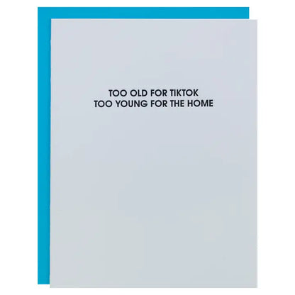 Too Old For Tiktok Card
