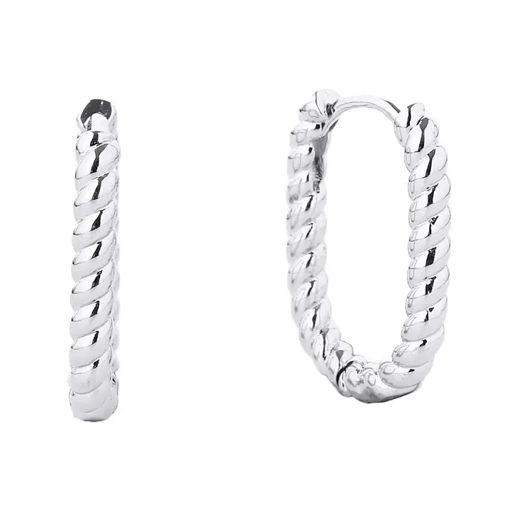 Twisted Hoop Earrings