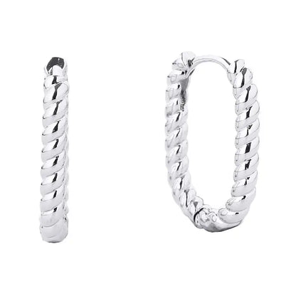Twisted Hoop Earrings