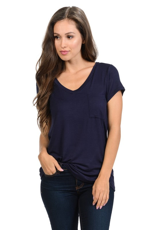 V-Neck Pocket Tee